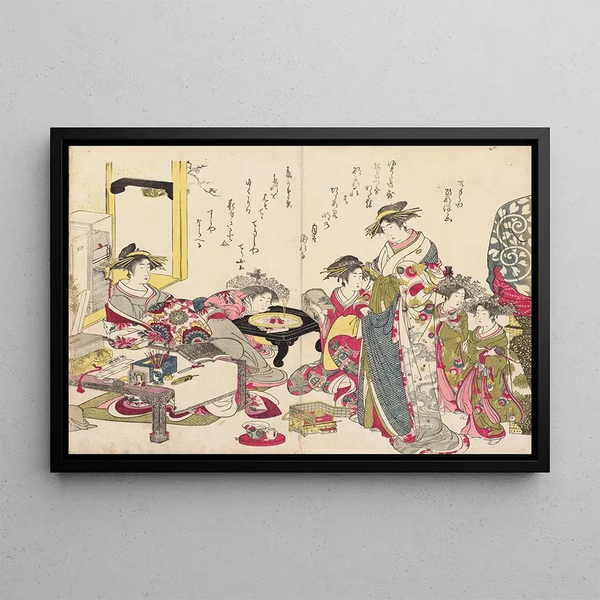Santo Kyoden - Shin bijin awase jihitsu kagami Pl7.webp