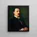 Portrait of Sir Hugh Lane 1865-1915 Director of the National Gallery of Ireland 1914-1915 - Sarah Cecilia Harrison — inramlat konstverk på väggen
