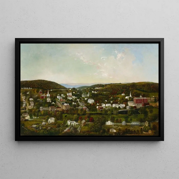 Winsted Connecticut - Sarah E Harvey — inramlat konstverk på väggen
