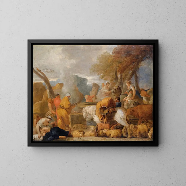 Scène sacrificielle - Sébastien Bourdon — inramlat konstverk på väggen