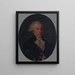 Porträtt av Denis Le Roy, veterinär vid kungens hus Louis XVI - Sébastien Le Roy — inramlat konstverk på väggen