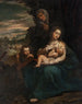 La Vierge à l'Enfant avec sainte Élisabeth et saint Jean enfant - Scarsellino — vy av konstverket