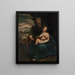 La Vierge à l'Enfant avec sainte Élisabeth et saint Jean enfant - Scarsellino — inramlat konstverk på väggen