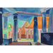 Reproduktion av målningen scenografi för objektet Kleopatra - Robert Delaunay