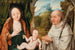 La Vierge à l'Enfant avec saint Bernard de Clairvaux - Ecole de Bruges — vy av konstverket