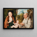 La Vierge à l'Enfant avec saint Bernard de Clairvaux - Ecole de Bruges — inramlat konstverk på väggen