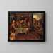 Le riche et Lazare - Ecole de Frans Francken I — inramlat konstverk på väggen