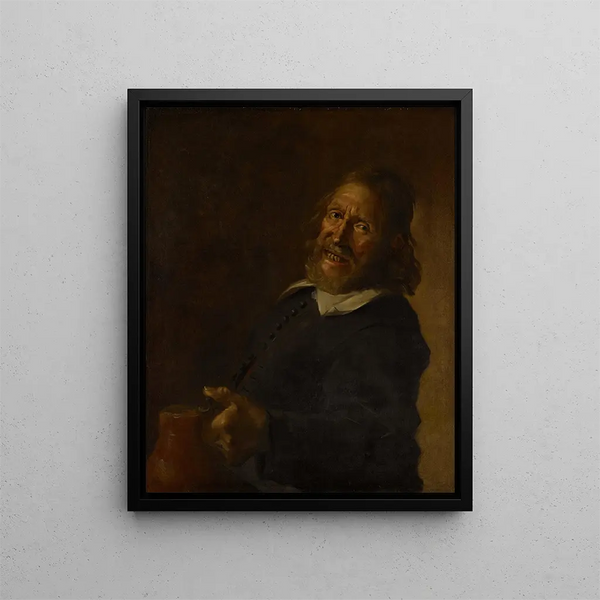Le Rieur - Frans Hals skola — inramlat konstverk på väggen