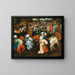 La Danse de la Mariée - Ecole de Pieter Brueghel II — inramlat konstverk på väggen