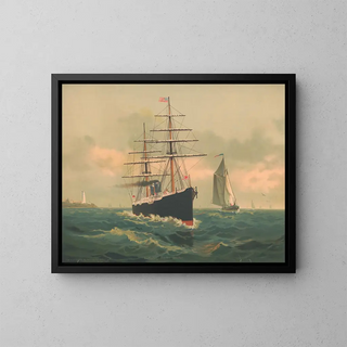 Schultz  Co Lith - Entering Boston Harbor.webp
