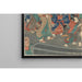 Reproduktion av målningen med sju kvinnliga figurer, två paraplyer - Utagawa Kuniyoshi