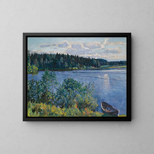 Le Lac - Sergei Arsenevich Vinogradov — inramlat konstverk på väggen