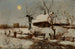 Cottages sous la neige - Seweryn Bieszczad — vy av konstverket