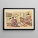 Utvalda mästerverk från Ukiyo-e-skolan Pl05 - Shinichi Tajima — inramlat konstverk på väggen