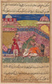 La femme trompeuse eyectar la madame après lui avoir noirci le visage d'un Tutinama Contes d'un Perroquet Huitième Nuit - Shravana — vy av konstverket