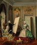 Le peintre peignant son modèle - Sigmund Sokolowski — vy av konstverket