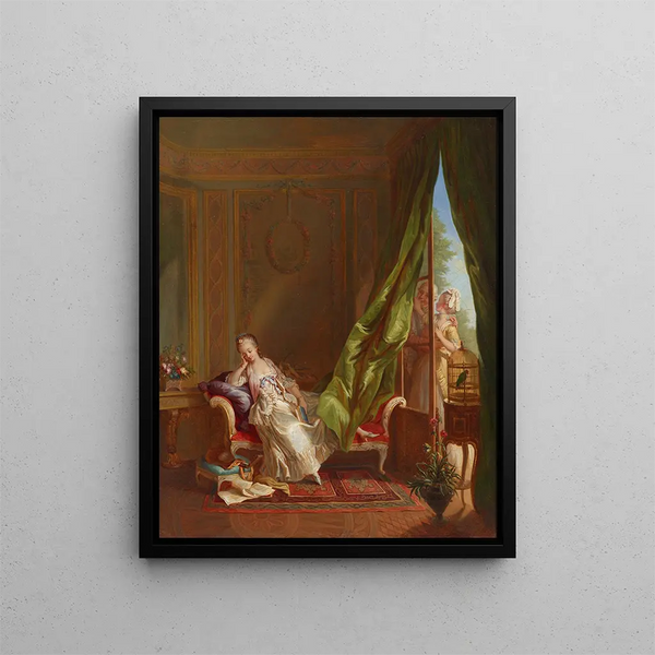 Le Boudoir - Sigmund Freudenberger — inramlat konstverk på väggen