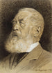 Portrait av Arnold Böcklin - Sigmund Landsinger — vy av konstverket