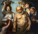 Silène och de fyra årstiderna - Jacob Jordaens — vy av konstverket
