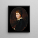 Portrait d'une femme - Simón Gómez — inramlat konstverk på väggen