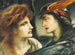Mercure och Proserpine - Simeon Solomon — vy av konstverket