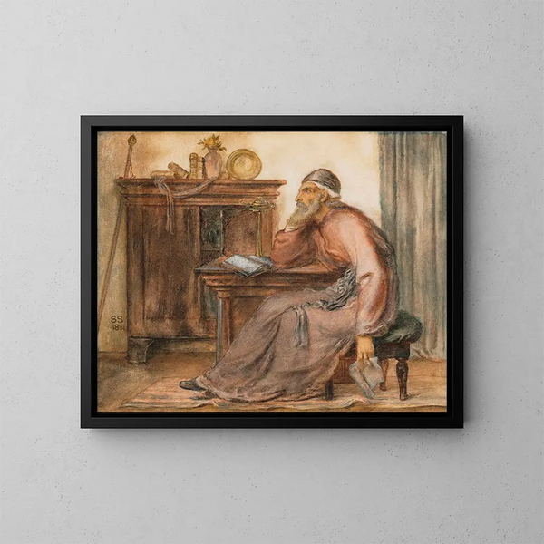 Le Voyant - Simeon Solomon — inramlat konstverk på väggen