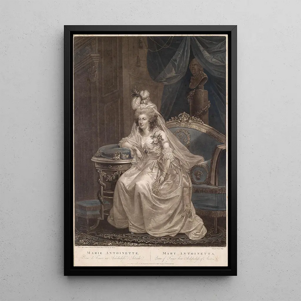 Marie-Antoinette - Simon Malgo — inramlat konstverk på väggen