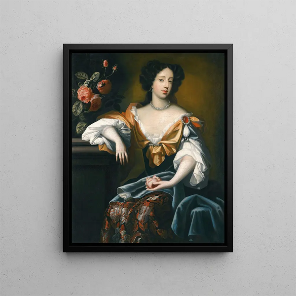Marie de Modène - Simon Verelst — inramlat konstverk på väggen