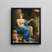 Euterpe, musikens och den lyriska poesins musa - Simon Vouet — inramlat konstverk på väggen