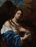 Virginia da Vezzo, konstnärens maka i rollen som Maria Magdalena - Simon Vouet — vy av konstverket