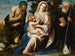 La Vierge et l'Enfant avec les saints Jean-Baptiste et Benoît - Simone Peterzano — vy av konstverket