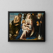 La Vierge et l'Enfant avec les saints Jean-Baptiste et Benoît - Simone Peterzano — inramlat konstverk på väggen