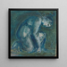 En knäböjd figur - Sir Edward Coley Burne-Jones — inramlat konstverk på väggen