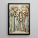 Änglar och barn - Sir Edward Coley Burne-Jones — inramlat konstverk på väggen