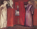 La belle Rosamund et la reine Éléonore - Sir Edward Coley Burne-Jones — vy av konstverket