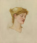 Tête de femme - Sir Edward Coley Burne-Jones — vy av konstverket