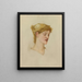 Tête de femme - Sir Edward Coley Burne-Jones — inramlat konstverk på väggen