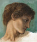 Tête d'un jeune homme - Sir Edward Coley Burne-Jones — vy av konstverket