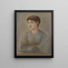 porträtt av Margaret, konstnärens dotter - Sir Edward Coley Burne-Jones — inramlat konstverk på väggen