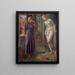 Pygmalion och bilden, La main s’abstient - Sir Edward Coley Burne - Jones — inramlat konstverk på väggen