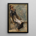 La Série de la Rose Épineuse, studie för La Cour du Jardin III - Sir Edward Coley Burne-Jones — inramlat konstverk på väggen
