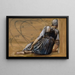 La série La Rose Églantine, étude pour Le Jardin de la Cour II - Sir Edward Coley Burne-Jones — inramlat konstverk på väggen