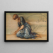 La série La Rose Églantine, étude pour La Cour du Jardin IV - Sir Edward Coley Burne-Jones — inramlat konstverk på väggen
