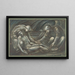 La Mise au tombeau - Sir Edward Coley Burne-Jones — inramlat konstverk på väggen