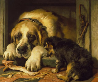 Miettes douteuses - Sir Edwin Henry Landseer — vy av konstverket