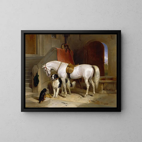 Les favoris de S.A.R. le Prince George de Cambridge - Sir Edwin Henry Landseer — inramlat konstverk på väggen