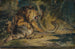 Lejon som försvarar sitt byte - Sir Edwin Henry Landseer — vy av konstverket