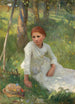 Midi i höfältet - Sir George Clausen — vy av konstverket