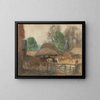 Sir George Clausen - The Farmyard Evening.webp