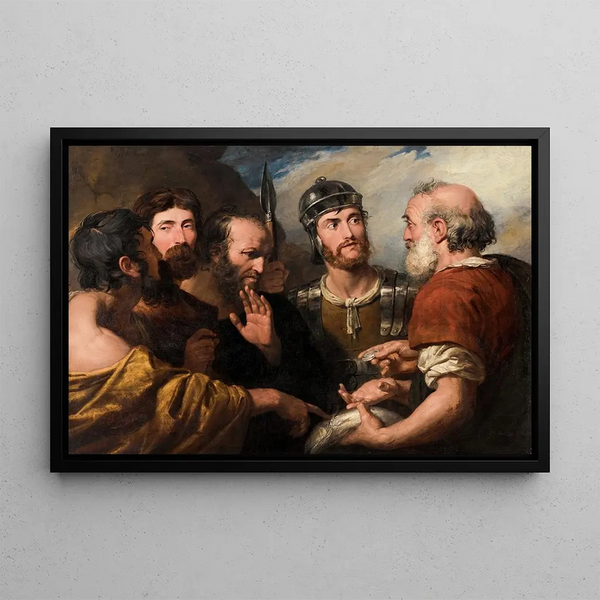 Sir George Hayter - Saint Peter Paying The Tribute With A Piece Of Silver Found In A Fish.webp